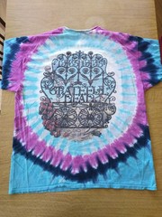 Grateful Dead Liquid Blue 1965 1995 TieDye T‑Shirt XXL Vintage Roses Skull