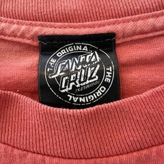 Santa Cruz Tshirt Size Large Distressed Double Sided Big Logo On Back
