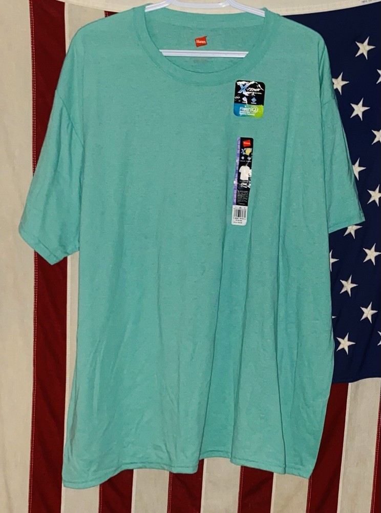 Hanes Ultimate X-Temp T-Shirt Breezy Green – Men’s 2XL – Cooling Wicking – NWT