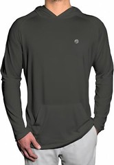 Men’s Hooded Sun Shirt UPF 50+ Long Sleeve Fishing Shirt SPF Rash Guard