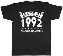 Made in 1992 All Original Parts Birthday Mens Short Sleeve T-Shirt