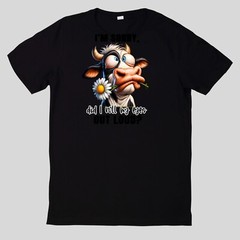 Funny Animals Cotton T-Shirt Fun Fun Sayings Funny Cartoon