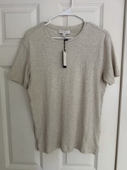 NEW Banana Republic Men’s LUXURY-TOUCH T-SHIRT Color: Oatmeal Small NWT $50