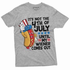 4th of July Funny Wiener T-shirt Fourth Of July Gifts For Him Men Dad Grandpa