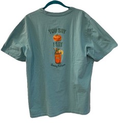 Tommy Bahama Men’s M Tee Shirt You Say Tomato I say Bloody Mary Turquoise Haze