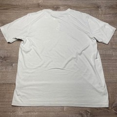 Free Fly Henley Mens Large Bamboo Viscose Gray White Stripe Short Sleeve Tee