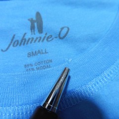 JOHNNIE O Mens S SMALL T SHIRT BREWS N VIEWS MALIBLU BLUE RED DALE 2.0 GOLF USA