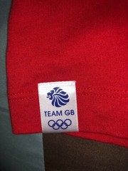Team GB Mens Short Sleeve Straight Hem Red Graphic Tee T Shirt Size XXLarge