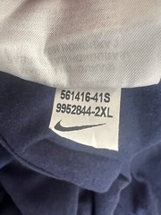 Nike JDI T-Shirt Mens Size 2XL Blue Solid Graphic Logo Tee 561416-41S