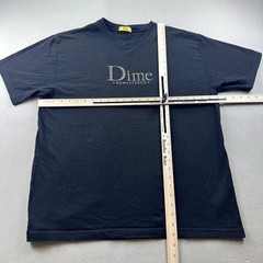 Dime T-Shirt Mens XL Black Classic Remastered Gold Logo Skateboard Short Sleeve
