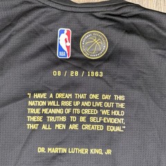 Nike Dri Fit I HAVE A DREAM NBA Limited MLK Black History Month Jersey Sz XL