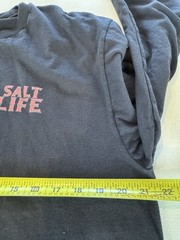 Salt Life Black “Underwater Alien” Long Sleeve T-Shirt Men’s L Octopus Captain