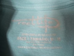 Reel Life Shirt Mens Medium Short Sleeve Graphic Print Logo Crew Neck Cotton