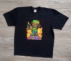 Supreme Molotov Kid Andy Howell Black T-Shirt Mens Size (XL) Streetwear SS19 USA