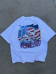 2000’s NASCAR USA Graphic TeeUSA Freedom Forever Cotton T-Shirt