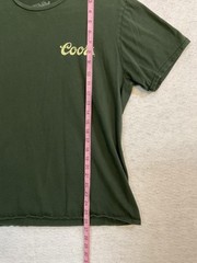 Coors Shirt Mens Large Green Beer Graphic Tee Tee Luv Tagless Rocky Mountain