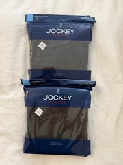 Jockey Classics Crew Neck TShirts XL Black StayDry Moisture Wicking 2 packs of 3