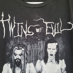 Twins of Evil Zombie Manson T Shirt Rob Zombie Marilyn Manson Pacific XL/XG