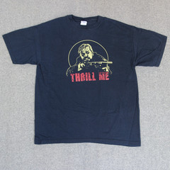 VTG Fright Rags T Shirt L Night Of The Creeps Sci-Fi Horror Movie THRILL ME Tee
