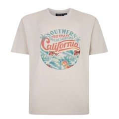 NEW IN ESPIONAGE ECRU CALIFORNIA TEE SHIRT T397 2XL3XL 4XL5XL6XL7XL8XL