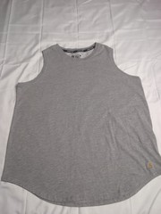 Carhartt Force Tank Top Mens XXL Gray Relaxed Fit Sleeveless Work Shirt