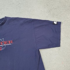 Vintage Starter Shirt Mens Extra Large Blue 90s Made In USA Short Sleeve Casual