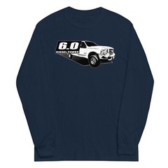 Power Stroke 6.0 Shirt, Mens Long Sleeve Diesel Truck T-Shirt