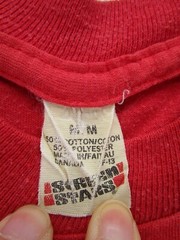 VINTAGE Shirt Men Medium Red Screen Stars 80s Beverwyck Brigade New York Hudson*