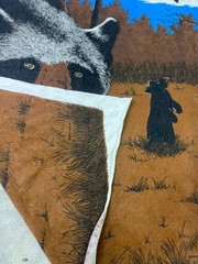 Vintage 1991 Bear Nature Wildlife All Over Print Tee XL