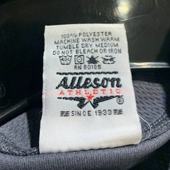 New Alleson Athletic Adult Baseball 2 Button Gray Polyester Short Sleeve Jersey