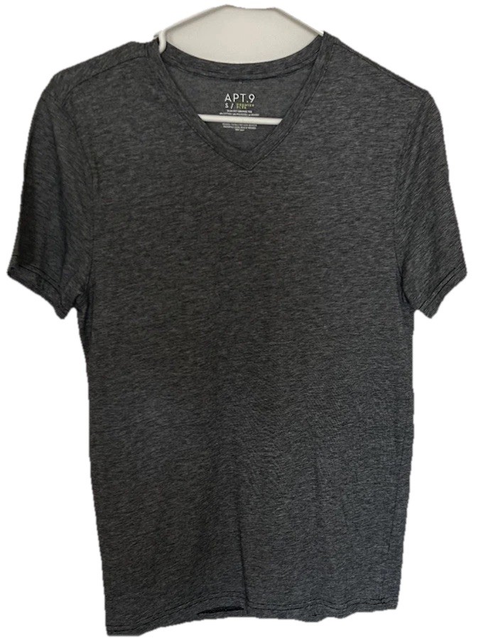 Mens Apt.9 t-shirt premier flex slim fit lounge tee black/white v-neck