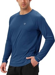 Men’s Rash Guard Swim Shirt UPF 50+ Long Sleeve Quick Dry Lightweight