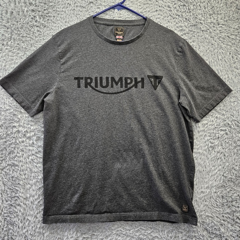 Triumph Motorcycles T Shirt Men 2XL 100% Cotton Fits Like XL