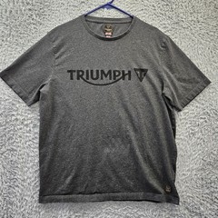 Triumph Motorcycles T Shirt Men 2XL 100% Cotton Fits Like XL