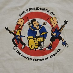 Vintage 90s The Presidents of the United States Band Ringer T-Shirt Large USA