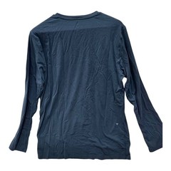 Mack Weldon Silver Long Sleeve Crewneck Tee Navy Blue Supima Cotton XL