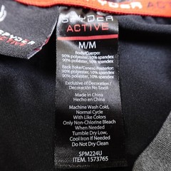 Spyder Shirt Mens M Gray Black Active Athletic Lightweight Performance Outdoors
