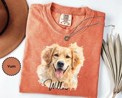 Comfort Tee Custom Pet Portrait Shirt Personalized Dog Cat