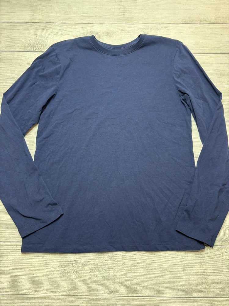 APT. 9 Shirt Mens Small Blue Premier Flex Long Sleeve Tagless Tee Casual