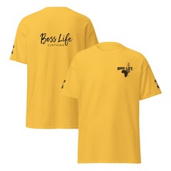 Boss Life african money back signature embroisery sleeve Unisex classic tee