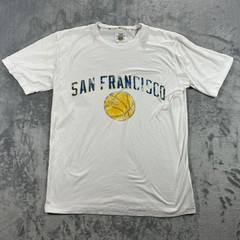 SAN FRANCISCO WARRIORS Vintage HWC T-Shirt Mens XL White 1962 Bamboo