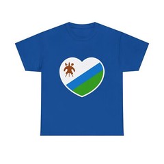 Heart Flag of Lesotho 1987-2006 – T-Shirt