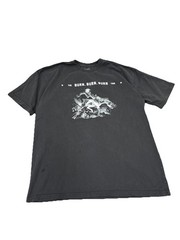 Zach Bryan Burn Burn Burn Tour Band Tee Merch Black Shirt Size Large