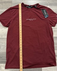 NEW Kenneth Cole New York Mens Crewneck T-Shirt Mens Medium Burgundy Red Tee