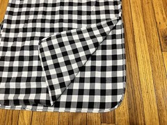 Vintage Fritzkittel Black/White Checkered Shirt Dress Maxi Women’s XL