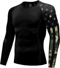 American Flag Rash Guard �C Men’s UPF 50+ Sun Protection Long Sleeve Shirt