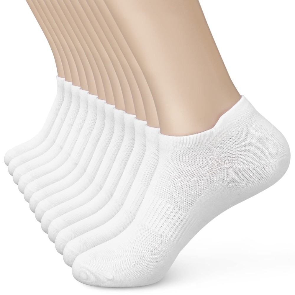 ‘s Ankle Cotton Socks – Low Cut Athletic Sports Running Breathable Thin No Sh…