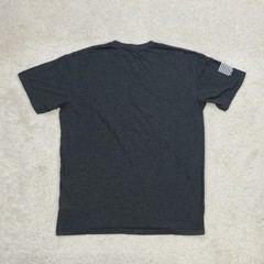 Graphic T Shirt Mens Medium Charcoal Grey Print Al Dhafra Air Base Gym UAE