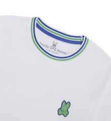 *NEW* Men Psycho Bunny Banks Fashion Tee White (B6U641X1PC 100)