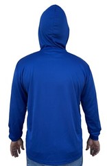 Hoodie Blue High Visibility Shirt / Air Cooling Flow w/ UV Protection